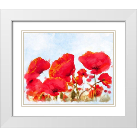 Field of Dreams White Modern Wood Framed Art Print with Double Matting by Lavoie, Tina