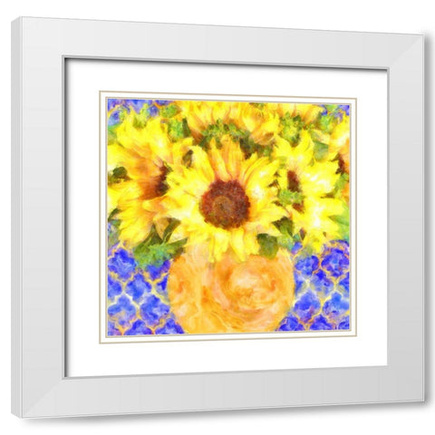 Hello Gorgeous White Modern Wood Framed Art Print with Double Matting by Lavoie, Tina