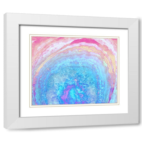 Into the ether White Modern Wood Framed Art Print with Double Matting by Lavoie, Tina