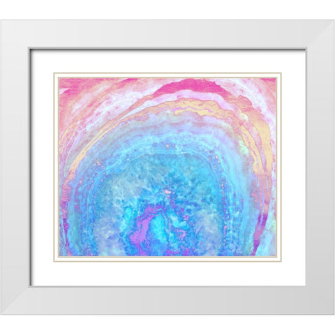 Into the ether White Modern Wood Framed Art Print with Double Matting by Lavoie, Tina