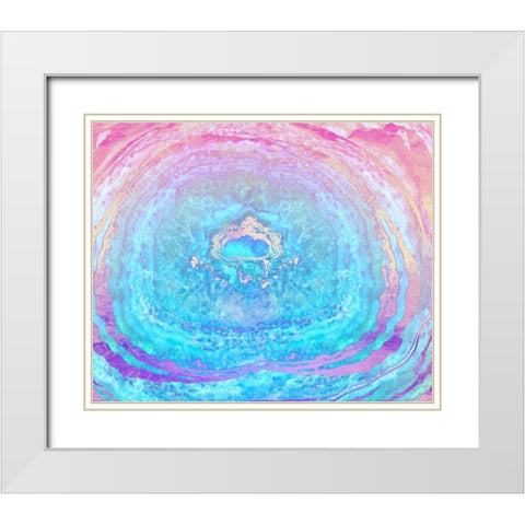 ether White Modern Wood Framed Art Print with Double Matting by Lavoie, Tina