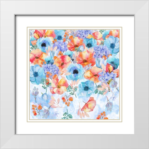 Summer Rush White Modern Wood Framed Art Print with Double Matting by Lavoie, Tina