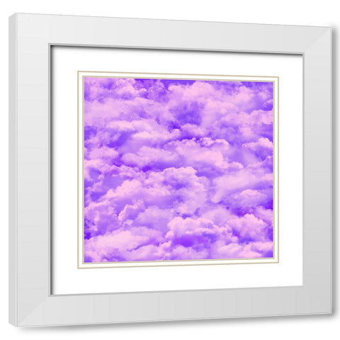 Purple Sky White Modern Wood Framed Art Print with Double Matting by Lavoie, Tina