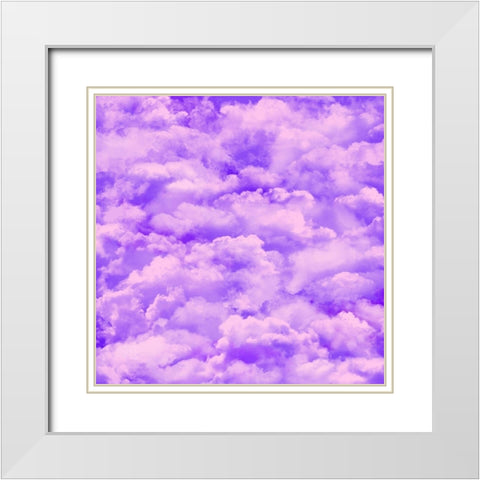Purple Sky White Modern Wood Framed Art Print with Double Matting by Lavoie, Tina