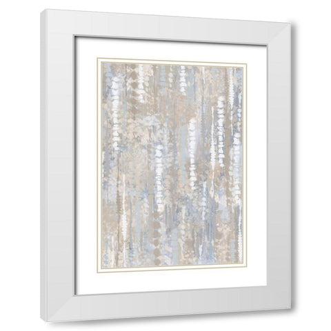 Pastel Boho Abstract II White Modern Wood Framed Art Print with Double Matting by Lavoie, Tina