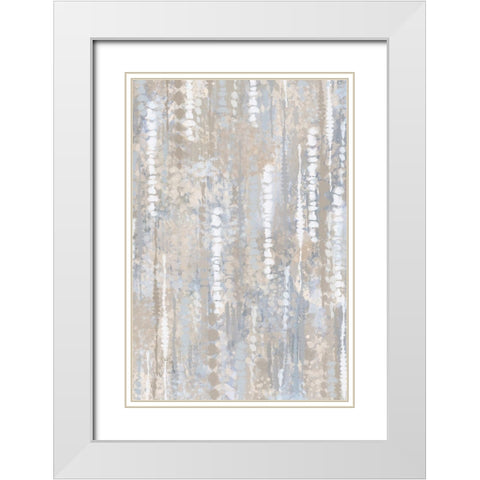 Pastel Boho Abstract II White Modern Wood Framed Art Print with Double Matting by Lavoie, Tina