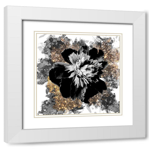 Black Tie White Modern Wood Framed Art Print with Double Matting by Lavoie, Tina