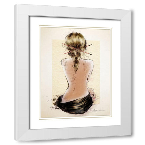 Ignore White Modern Wood Framed Art Print with Double Matting by TMBorenstein