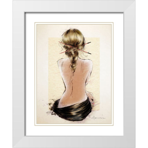 Ignore White Modern Wood Framed Art Print with Double Matting by TMBorenstein