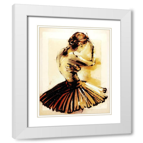 Shallow Hall White Modern Wood Framed Art Print with Double Matting by TMBorenstein