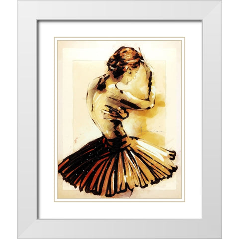 Shallow Hall White Modern Wood Framed Art Print with Double Matting by TMBorenstein