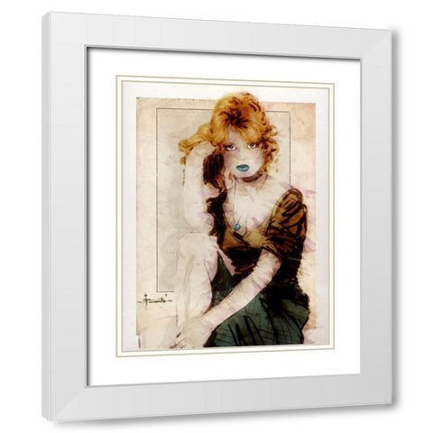 Classic White Modern Wood Framed Art Print with Double Matting by TMBorenstein