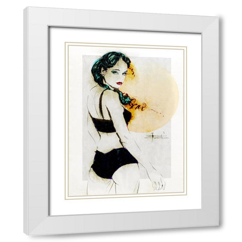 Last One In White Modern Wood Framed Art Print with Double Matting by TMBorenstein