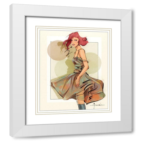 56 Very Fly White Modern Wood Framed Art Print with Double Matting by TMBorenstein