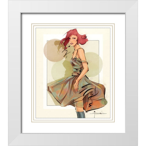 56 Very Fly White Modern Wood Framed Art Print with Double Matting by TMBorenstein