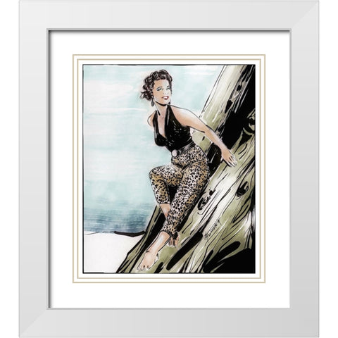 62 Wondering White Modern Wood Framed Art Print with Double Matting by TMBorenstein