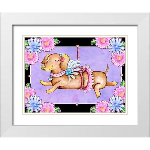 A Lot a Love White Modern Wood Framed Art Print with Double Matting by Wade, Valarie