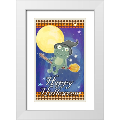 Flying High White Modern Wood Framed Art Print with Double Matting by Wade, Valarie