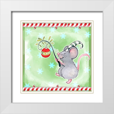 Lets Decorate White Modern Wood Framed Art Print with Double Matting by Wade, Valarie