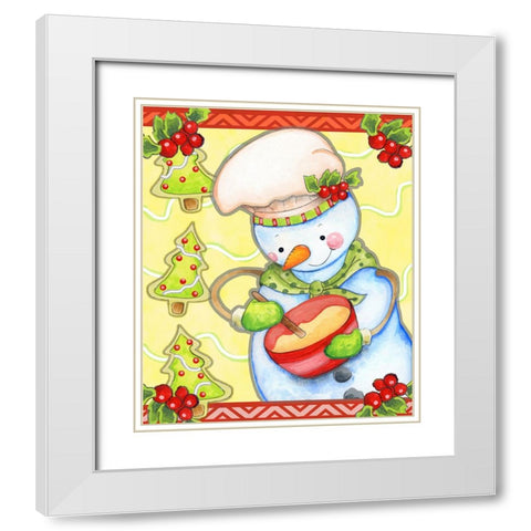 Mixing Up Magic White Modern Wood Framed Art Print with Double Matting by Wade, Valarie