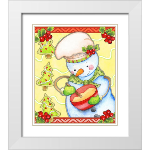 Mixing Up Magic White Modern Wood Framed Art Print with Double Matting by Wade, Valarie