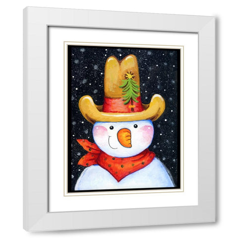 Tall Hat White Modern Wood Framed Art Print with Double Matting by Wade, Valarie