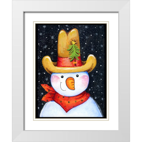 Tall Hat White Modern Wood Framed Art Print with Double Matting by Wade, Valarie