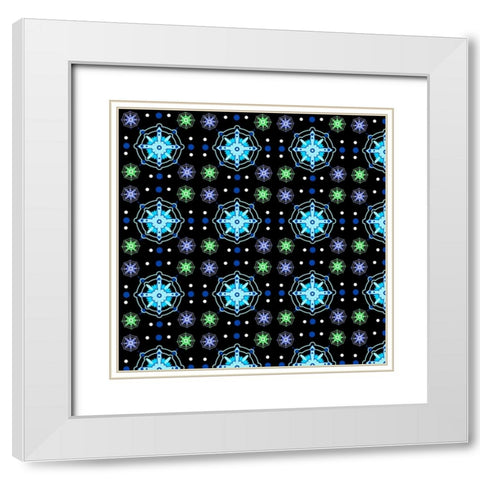 Shapes into Flake White Modern Wood Framed Art Print with Double Matting by Wade, Valarie