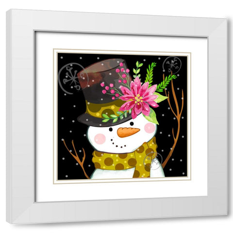 Fancy Hat White Modern Wood Framed Art Print with Double Matting by Wade, Valarie