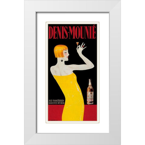 Denis Mounie White Modern Wood Framed Art Print with Double Matting by Vintage Apple Collection
