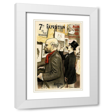 Artgallery Exposition White Modern Wood Framed Art Print with Double Matting by Vintage Apple Collection