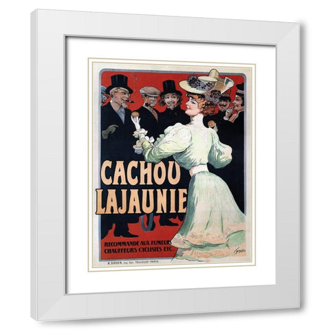 Cachou Lajaunie Confection White Modern Wood Framed Art Print with Double Matting by Vintage Apple Collection