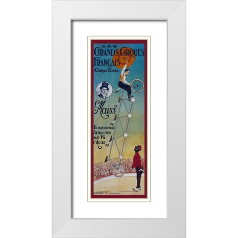 Bike 29 White Modern Wood Framed Art Print with Double Matting by Vintage Apple Collection