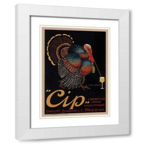 Cip Padova Turkey White Modern Wood Framed Art Print with Double Matting by Vintage Apple Collection