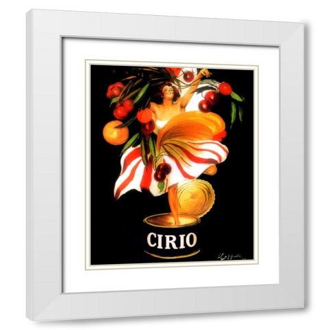 cirio White Modern Wood Framed Art Print with Double Matting by Vintage Apple Collection