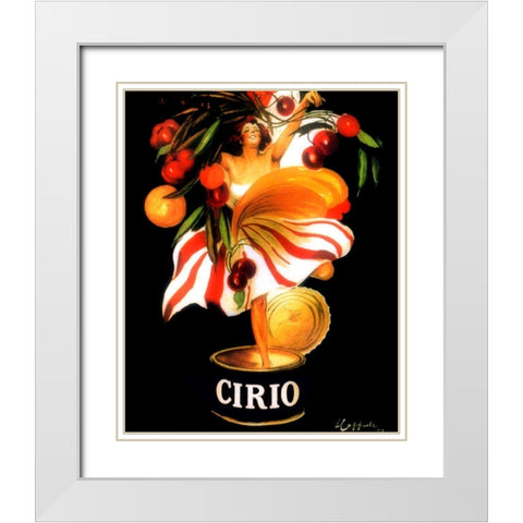 cirio White Modern Wood Framed Art Print with Double Matting by Vintage Apple Collection