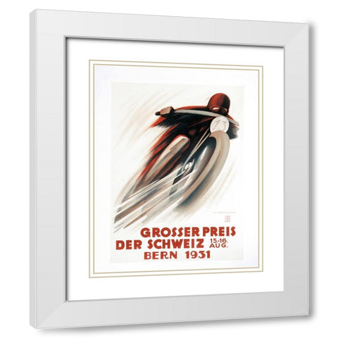 Grosser Preis White Modern Wood Framed Art Print with Double Matting by Vintage Apple Collection