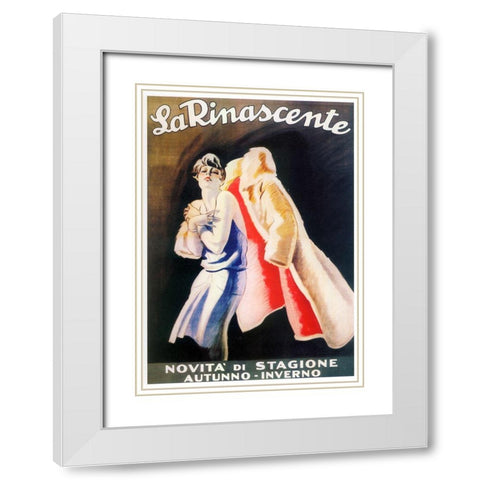 Italy 05 White Modern Wood Framed Art Print with Double Matting by Vintage Apple Collection