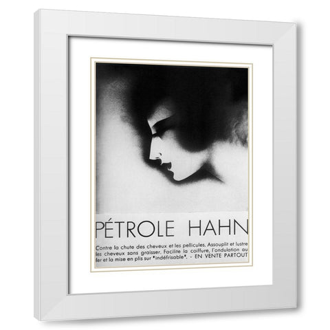 PÃ©trole Hahn White Modern Wood Framed Art Print with Double Matting by Vintage Apple Collection