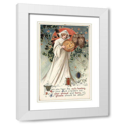 Hallow 10.tif White Modern Wood Framed Art Print with Double Matting by Vintage Apple Collection