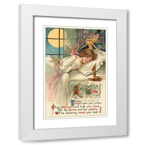 Halloween Thirteen.tif White Modern Wood Framed Art Print with Double Matting by Vintage Apple Collection