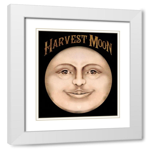The Harvest Moon.tif White Modern Wood Framed Art Print with Double Matting by Vintage Apple Collection