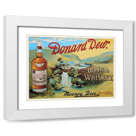 Donard White Modern Wood Framed Art Print with Double Matting by Vintage Apple Collection