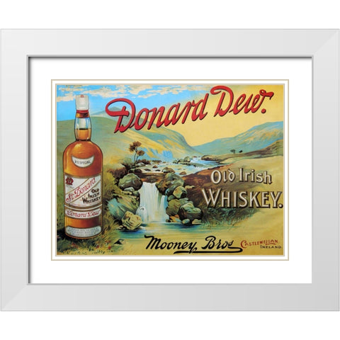 Donard White Modern Wood Framed Art Print with Double Matting by Vintage Apple Collection