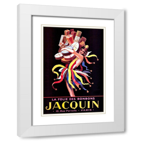 jacquin 2 White Modern Wood Framed Art Print with Double Matting by Vintage Apple Collection
