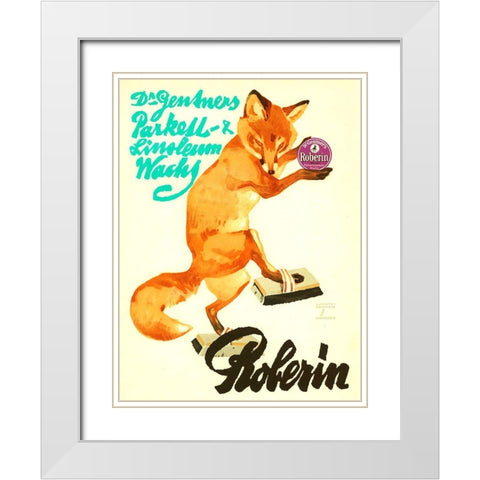 Roberin Hohlwein White Modern Wood Framed Art Print with Double Matting by Vintage Apple Collection