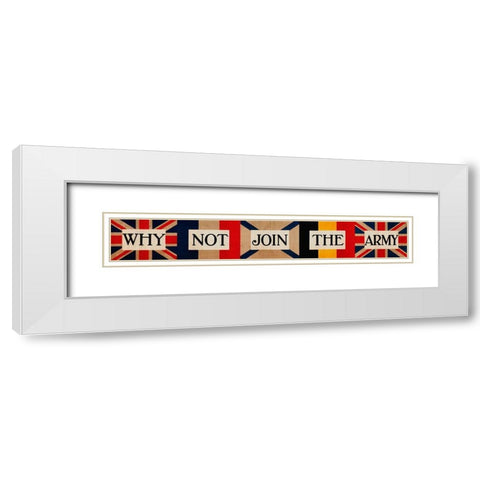 WWII Europe Allies White Modern Wood Framed Art Print with Double Matting by Vintage Apple Collection