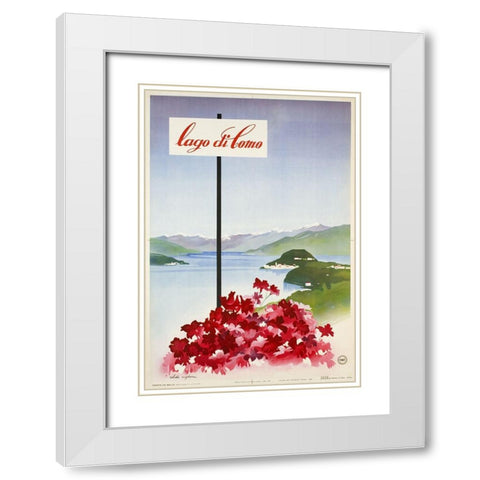 Vintage Italy White Modern Wood Framed Art Print with Double Matting by Vintage Apple Collection