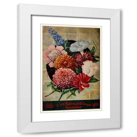 barnardsseedsbul1925_bouquet White Modern Wood Framed Art Print with Double Matting by Vintage Apple Collection