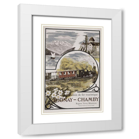 blonay_chamby White Modern Wood Framed Art Print with Double Matting by Vintage Apple Collection